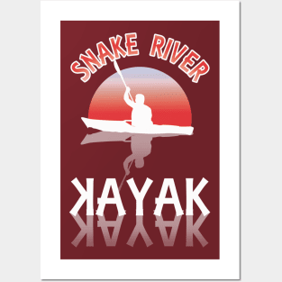 Kayaking Snake River Posters and Art